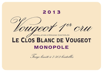 2021 Domaine de la Vougeraie Le Clos Blanc de Vougeot 6/75cl in bond