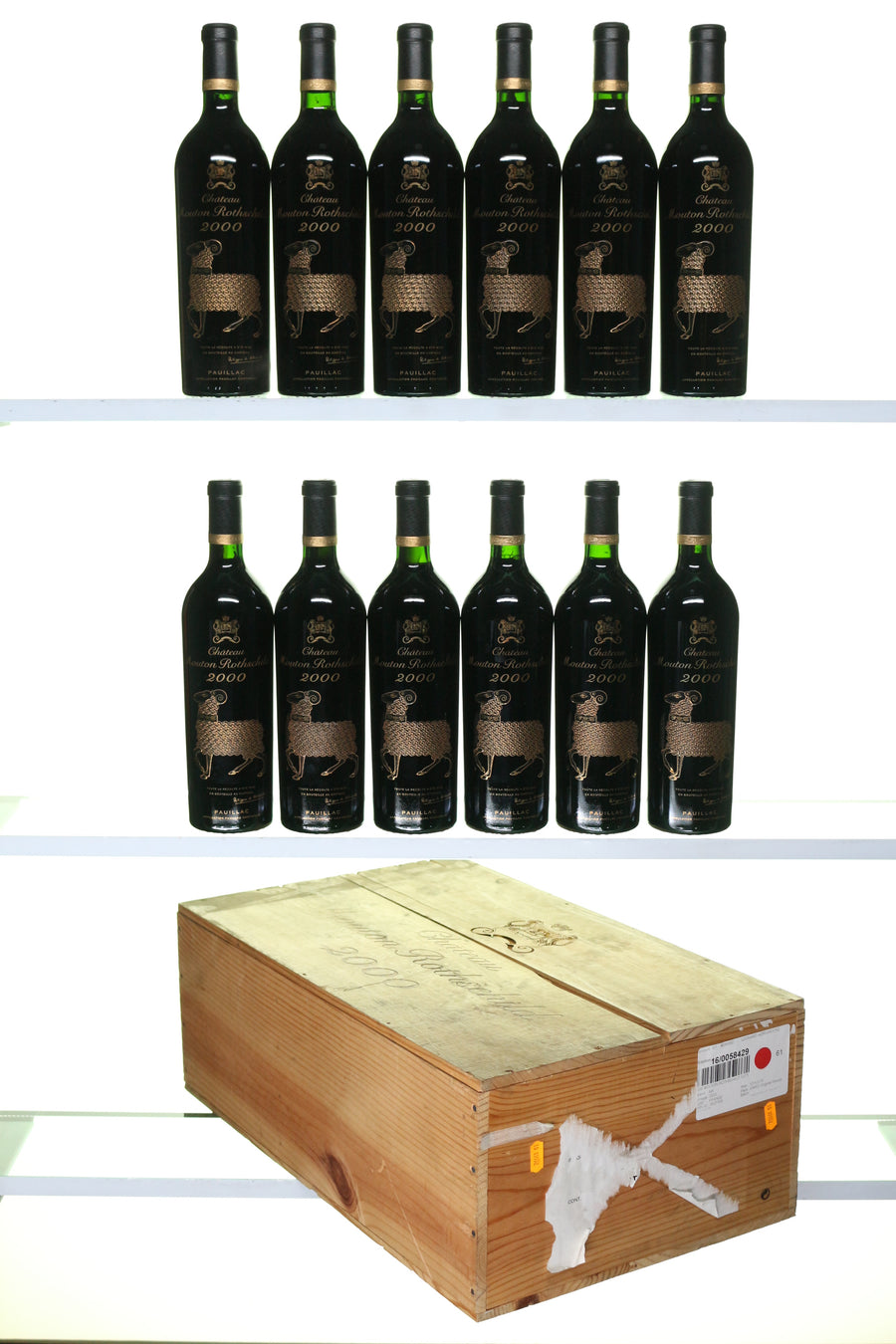 2000 Chateau Mouton Rothschild 12/75cl in bond owc