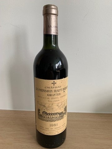 1981 Chateau La Mission Haut-Brion 1/75cl duty paid